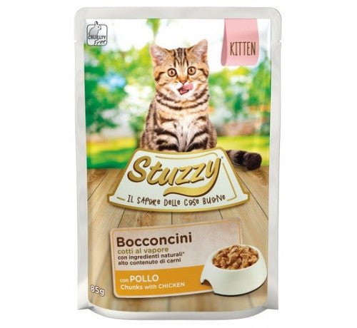 STUZZY - Stuzzy Bocconcini Per Kitten Al Pollo 85Gr - Animalmania Store