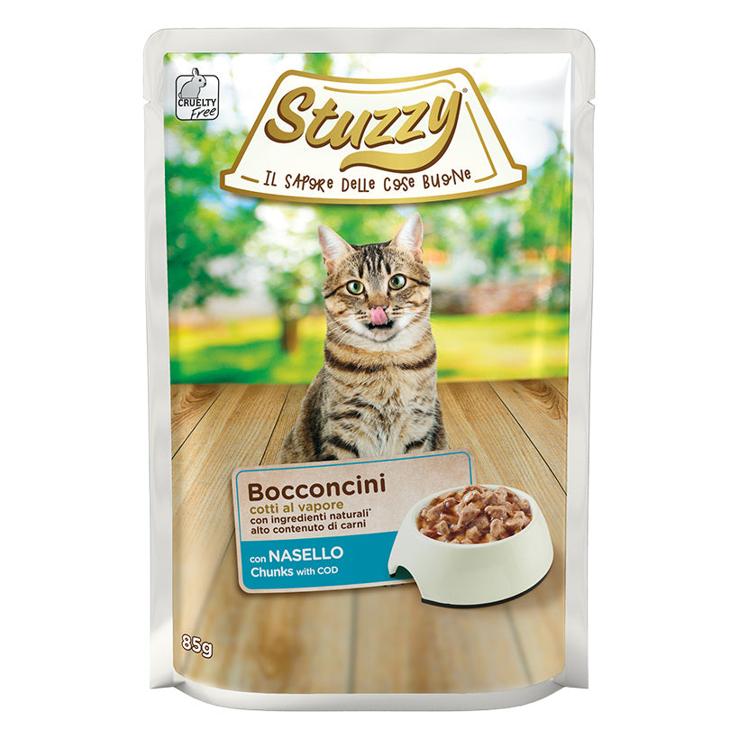 Stuzzy Gatto Bocconcini Busta 85 g Nasello in salsa