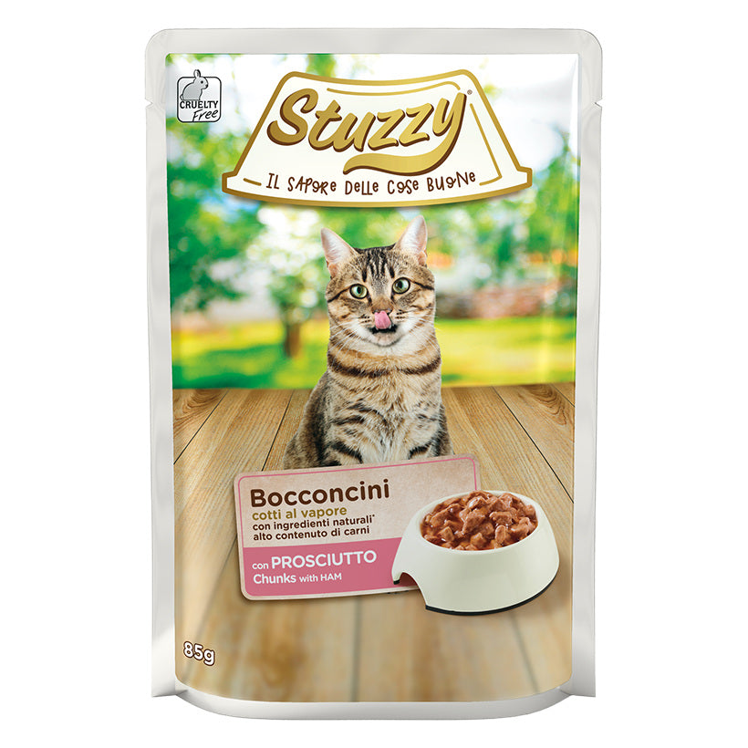 Stuzzy Gatto Bocconcini Busta 85 g Prosciutto in salsa