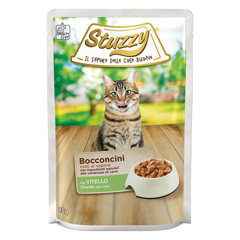 Stuzzy Gatto Bocconcini Busta 85 g Vitello in salsa
