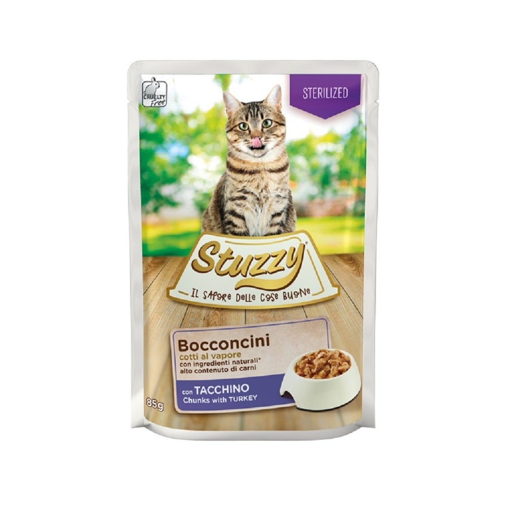 STUZZY - Struzzy Cat Bocconcini Sterilized 85Gr - Animalmania Store