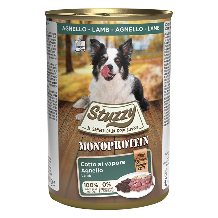 Stuzzy Cane Monoprotein Paté Lattina 400 g Agnello