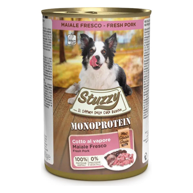 Stuzzy Cane Monoprotein Paté Lattina 400 g Maiale Fresco