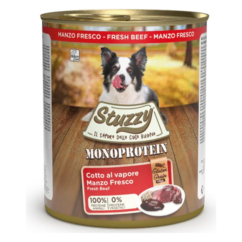Stuzzy Cane Monoprotein Paté Lattina 800 g Manzo Fresco