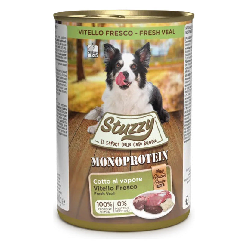 Stuzzy Cane Monoprotein Paté Lattina 400 g Vitello Fresco