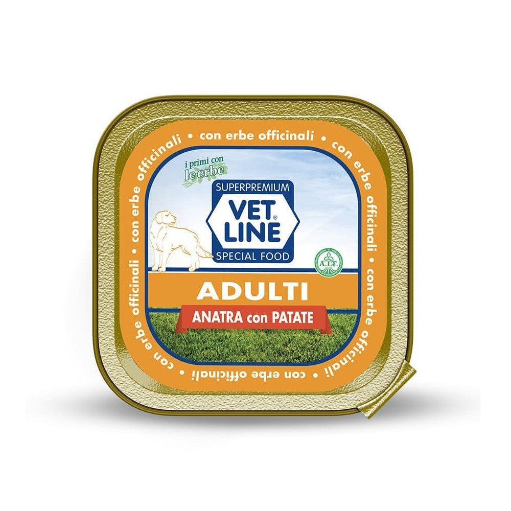 Cibo Umido per Cani Adulti Vet line Anatra 150 g