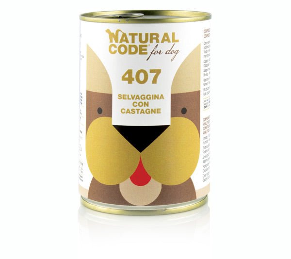 Natural Code - Natural Code - 407 Selvaggina E Castagne per Cani - Animalmania Store