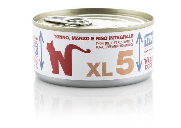 Natural Code - N.Code Xl 5 Tonno Manzo Riso Integrale per Gatti - Animalmania Store