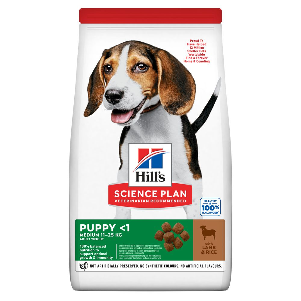 Hill's Science Plan - Hill's Science Plan Medium Puppy Alimento per Cuccioli con Agnello e Riso 14 KG per Cani - Animalmania Store