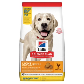 Hill's Science Plan - Hill's Science Plan Light Large Breed Adult Alimento per Cani con Pollo 14 kg - Animalmania Store
