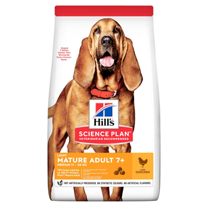 Hill's Science Plan - Hill's Science Plan Light Medium Mature Adult Alimentoper Cani con Pollo 14 KG - Animalmania Store
