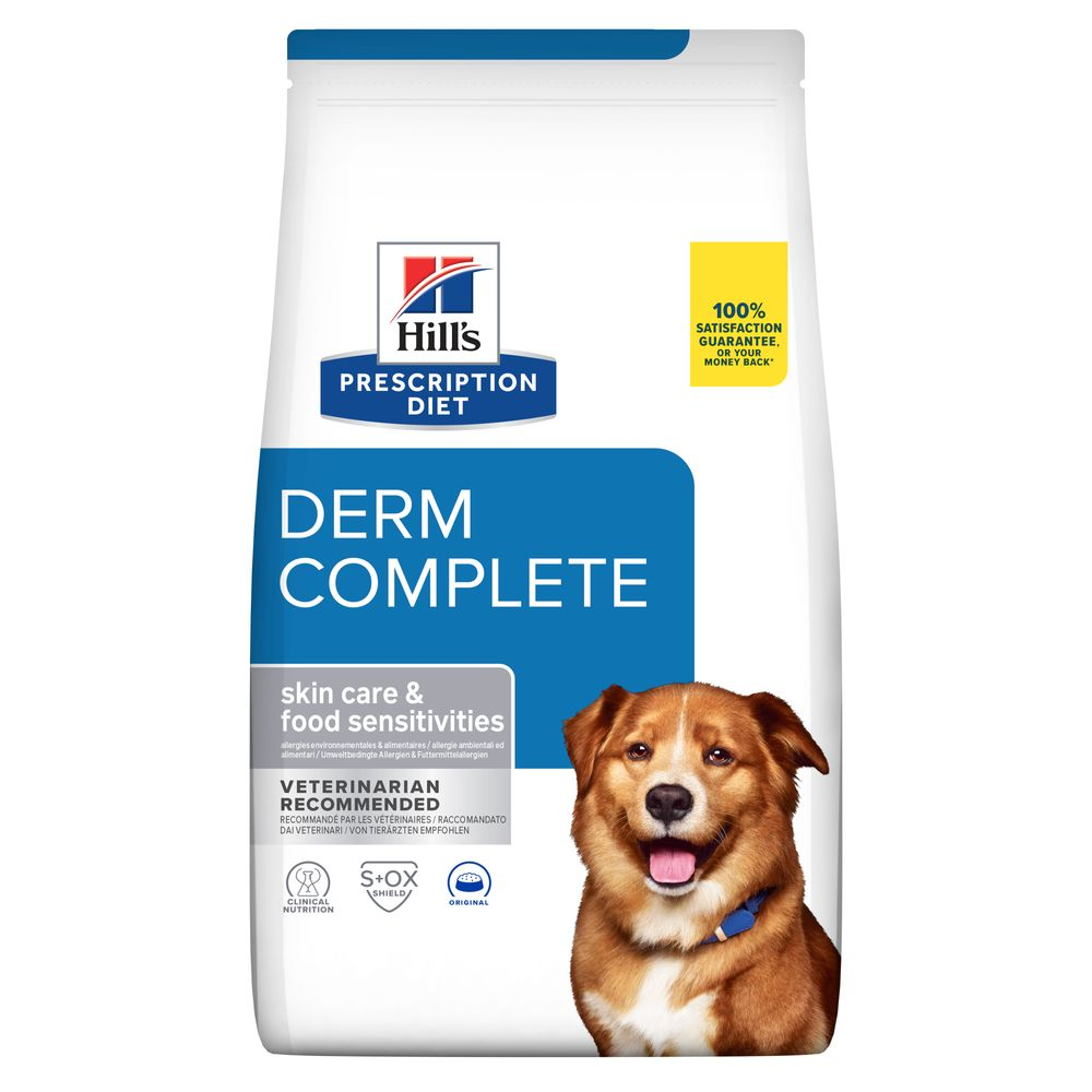 Hill's Science Plan - Hill's PRESCRIPTION DIET Derm Complete alimento per cani 12 kg - Animalmania Store