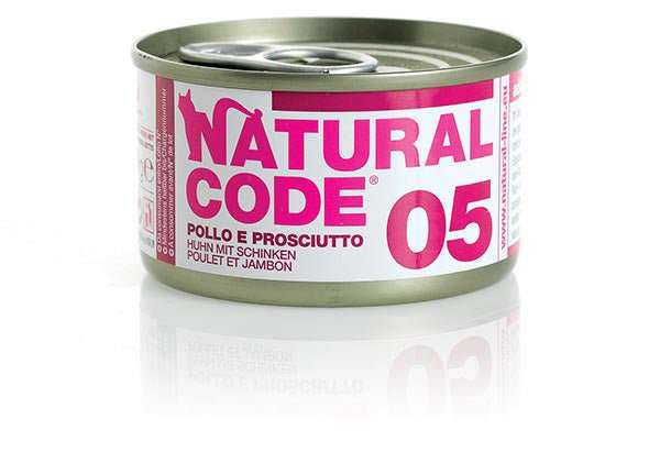 Natural Code - Natural Code 05 Pollo E Prosciutto per Gatti - Animalmania Store