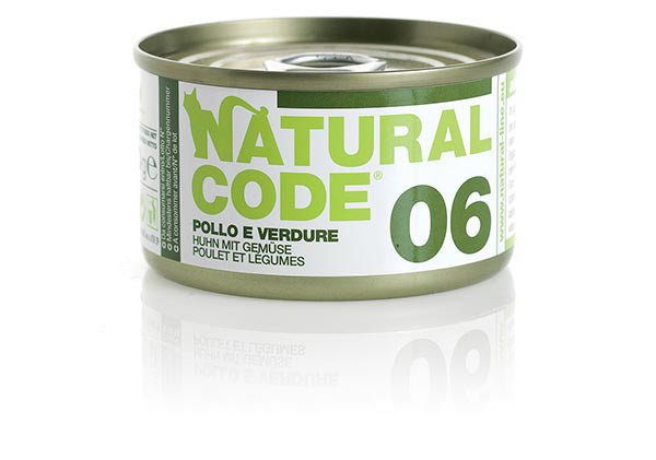 Natural Code - Natural Code 06 Pollo E Verdure per Gatti - Animalmania Store