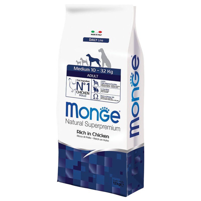 Monge - Monge Natural Superpremium Cane Adult Medium Pollo - Animalmania Store