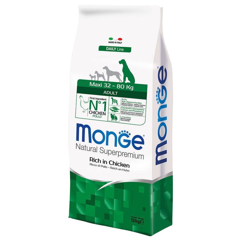 Monge - Monge Natural Superpremium Cane Adult Maxi Pollo - Animalmania Store