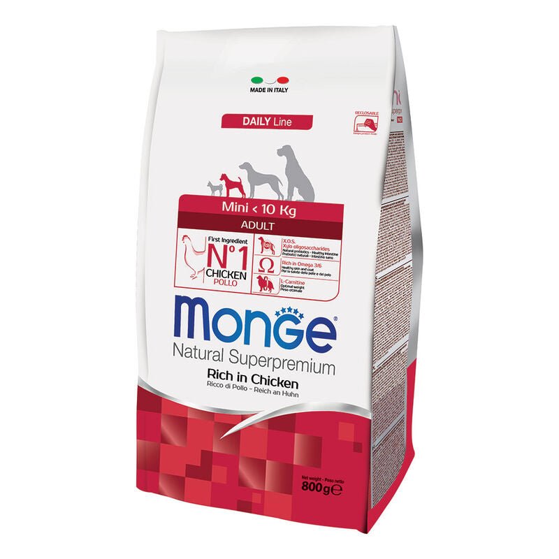 Monge - Monge Natural Superpremium Cane Adult Mini Pollo - Animalmania Store