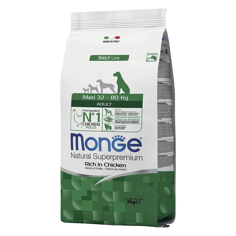 Monge - Monge Natural Superpremium Cane Adult Maxi Pollo - Animalmania Store