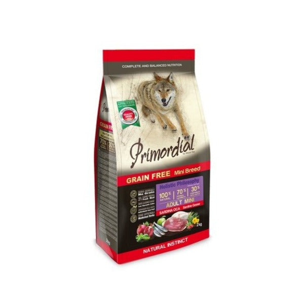 Primordial - Primordial Grain Free Cibo Per Cani Gusto Sardina E Oca 2Kg - Animalmania Store