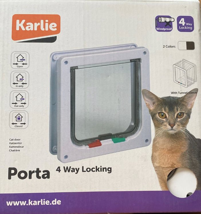 Karlie - Karlie Porta per Gatti Bloccabile 23.5x5x25.2cm - Animalmania Store
