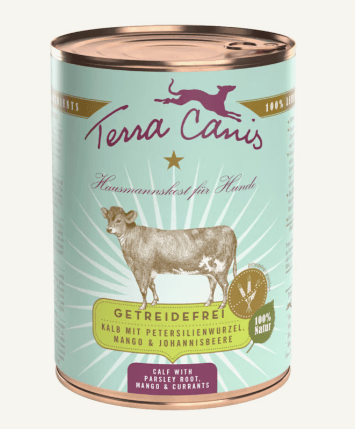 Terra Canis - Terra Canis Grain-Free Vitello Con Radice Di Prezzemolo, Mango E Ribes Nero - Animalmania Store