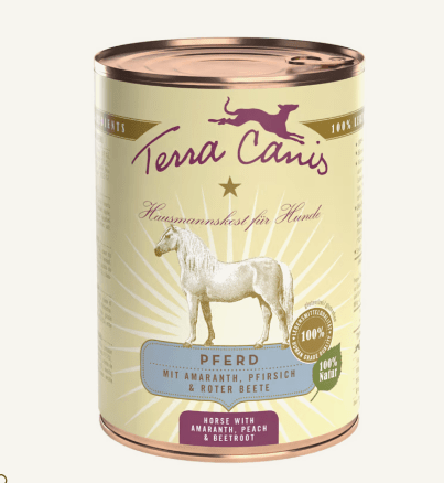 Terra Canis - Terra Canis Classic Cavallo con amaranto, pesca e barbabietola 400gr - Animalmania Store
