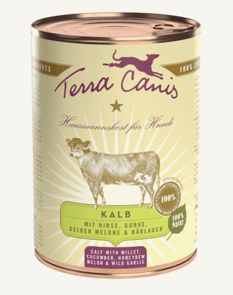 Terra Canis - Terra Canis Classic Vitello Con Miglio, Cetriolo, Melone Giallo E Aglio Orsino - Animalmania Store