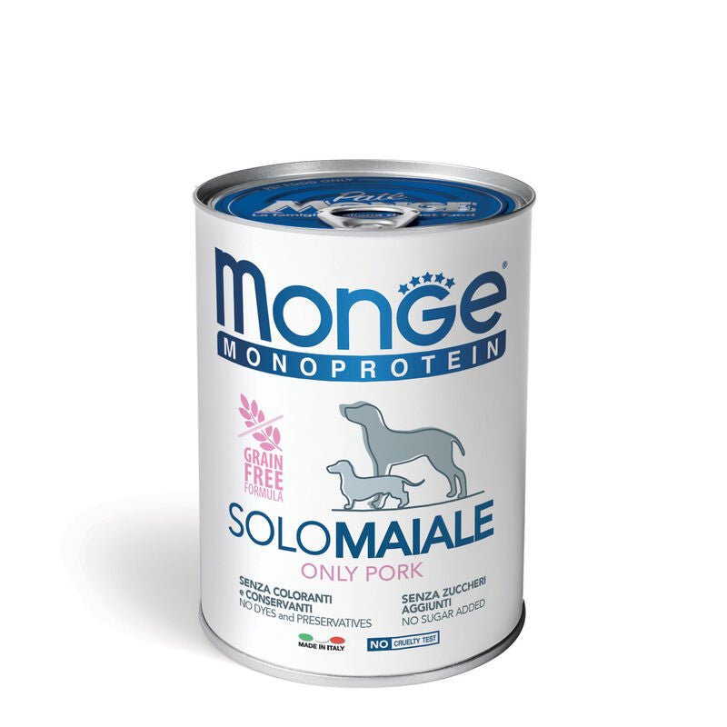 Monge - Monge Monoproteico Cane 400Gr 100% Solo Maiale - Animalmania Store