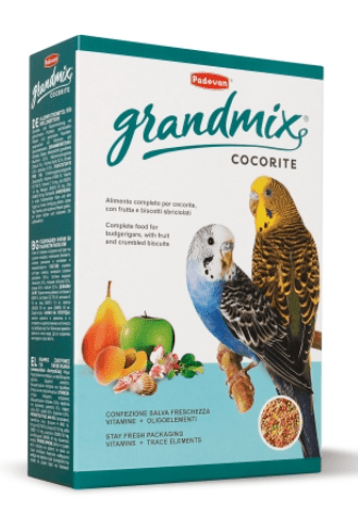 Padovan - GrandMix Mangime completo per cocorite (pappagallini ondulati) 1 kg - Animalmania Store