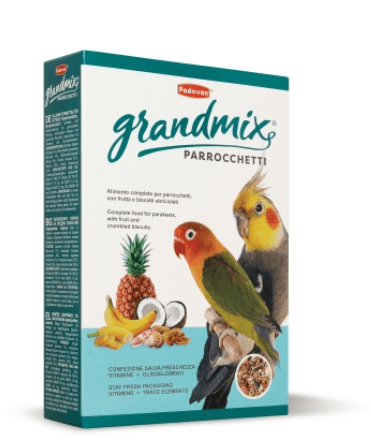 Padovan - GrandMix Parrocchietti Mangime completo per parrocchetti (inseparabili, calopsitte) 850g - Animalmania Store