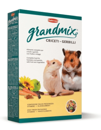 Padovan - GRANDMIX CRICETI E GERBILLI Mangime completo per criceti e gerbilli - Animalmania Store