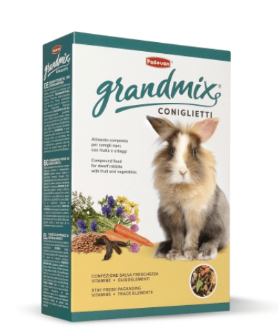 Padovan - GRANDMIX CONIGLIETTI Mangime composto per conigli nani - Animalmania Store