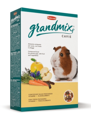 Padovan - GRANDMIX CAVIE Mangime composto per cavie (porcellini d'India), cincillà e degù 850g - Animalmania Store
