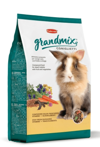 Padovan - GRANDMIX CONIGLIETTI Mangime composto per conigli nani - Animalmania Store