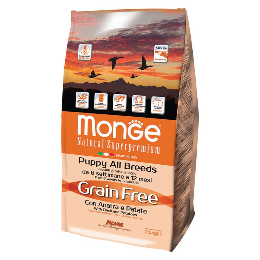 Monge - Monge Grain Free Cibo Per Cani Junior 2,5Kg - Animalmania Store