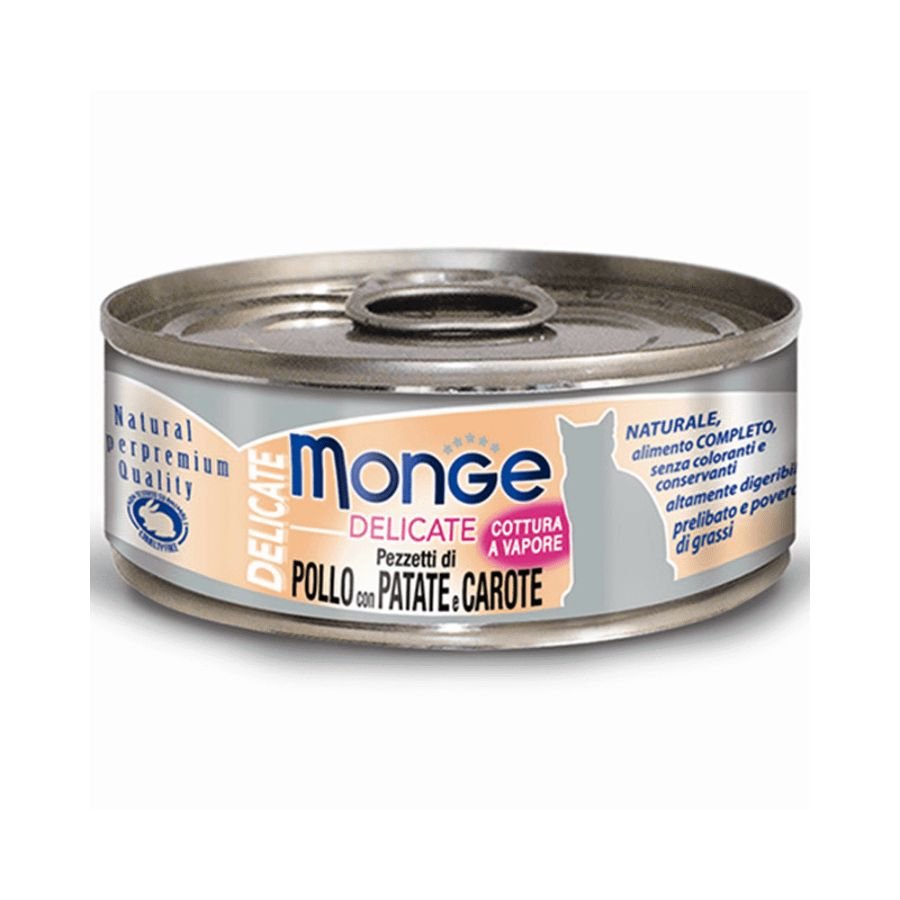 Monge - Monge Delicate Monodose Cibo Per Gatti 80 Gr - Animalmania Store