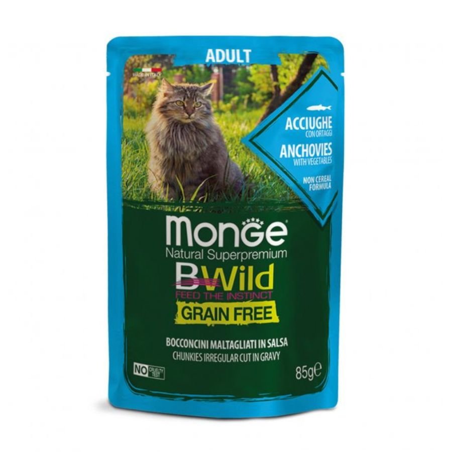 Monge - Monge Bwild Grain Free Cibo Per Gatti 85Gr - Animalmania Store