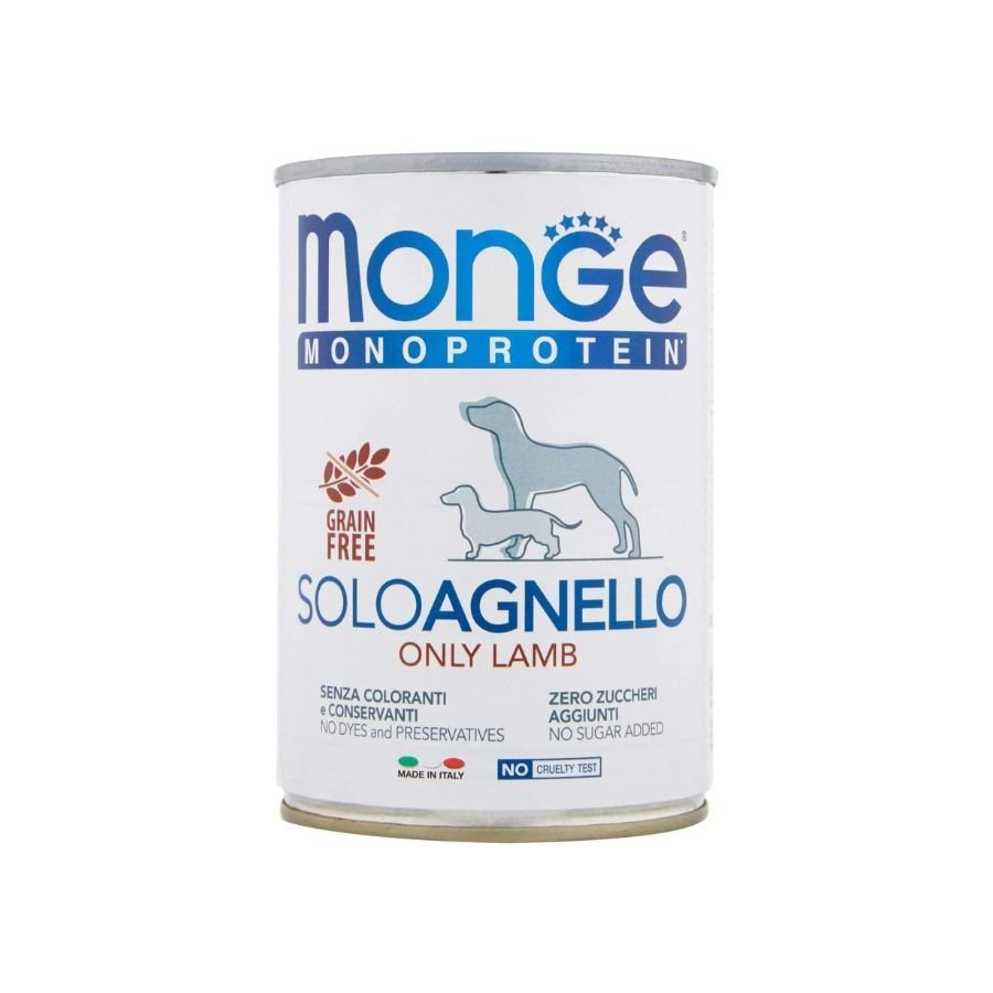 Monge - Monge Monoprotein Cibo Per Cani Tutte Le Taglie 400Gr - Animalmania Store