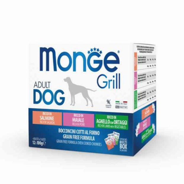 Monge - Monge Grill Mix cibo per cani 100gr - Animalmania Store