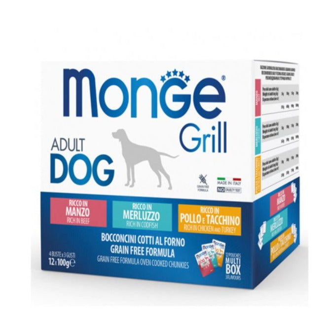 Monge - Monge Grill Mix cibo per cani 100gr - Animalmania Store