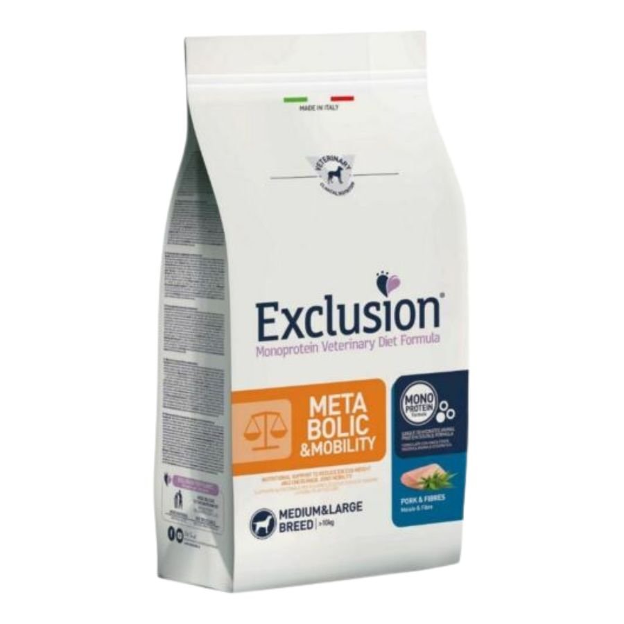 Exclusion - Exclusion Metabolic Medium Large Maiale 12Kg Per Cani - Animalmania Store