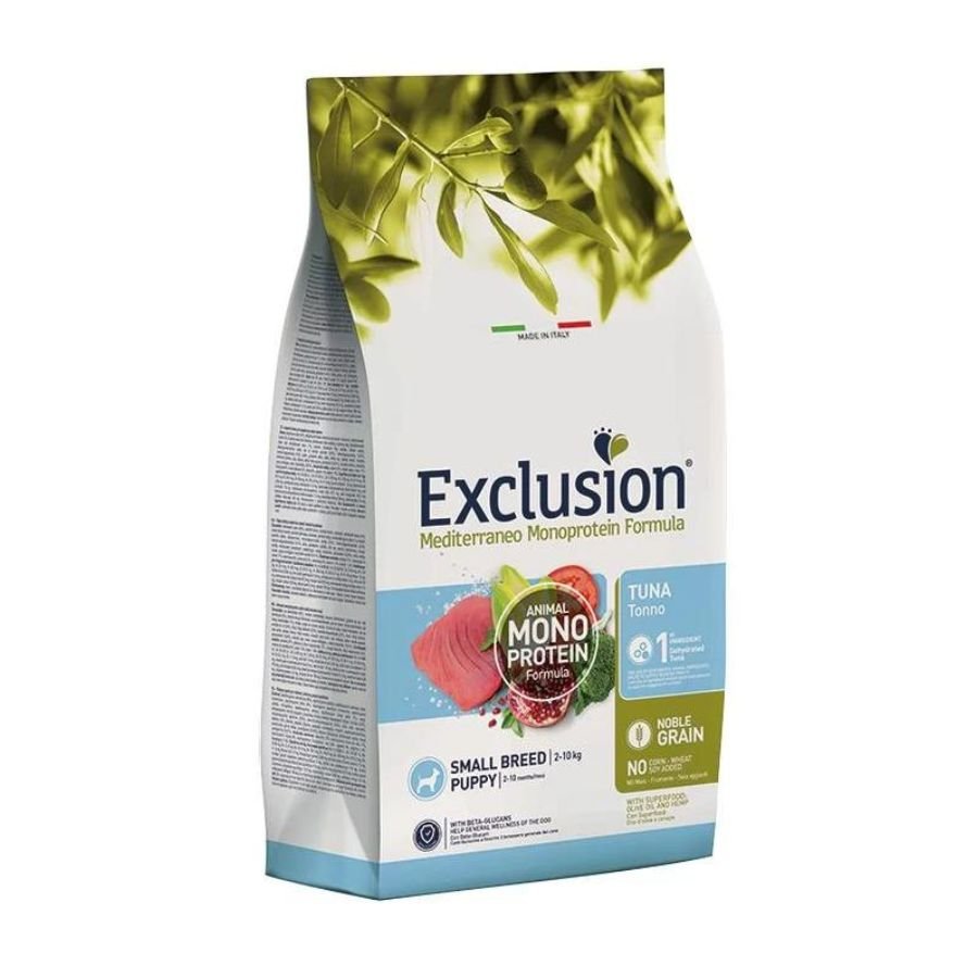 Exclusion - Exclusion Mediterraneo cibo per cani puppy taglia mini 2Kg - Animalmania Store