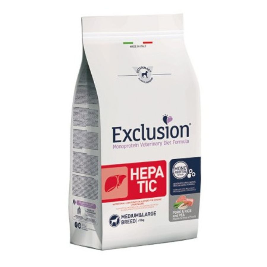 Exclusion - Exclusion Hepatic cibo per cani adulti medium large 2Kg - Animalmania Store