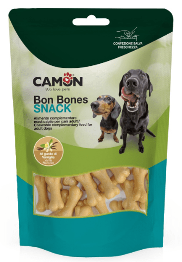 Camon - Bon Bones Snack Gusto Vaniglia 120g - Animalmania Store