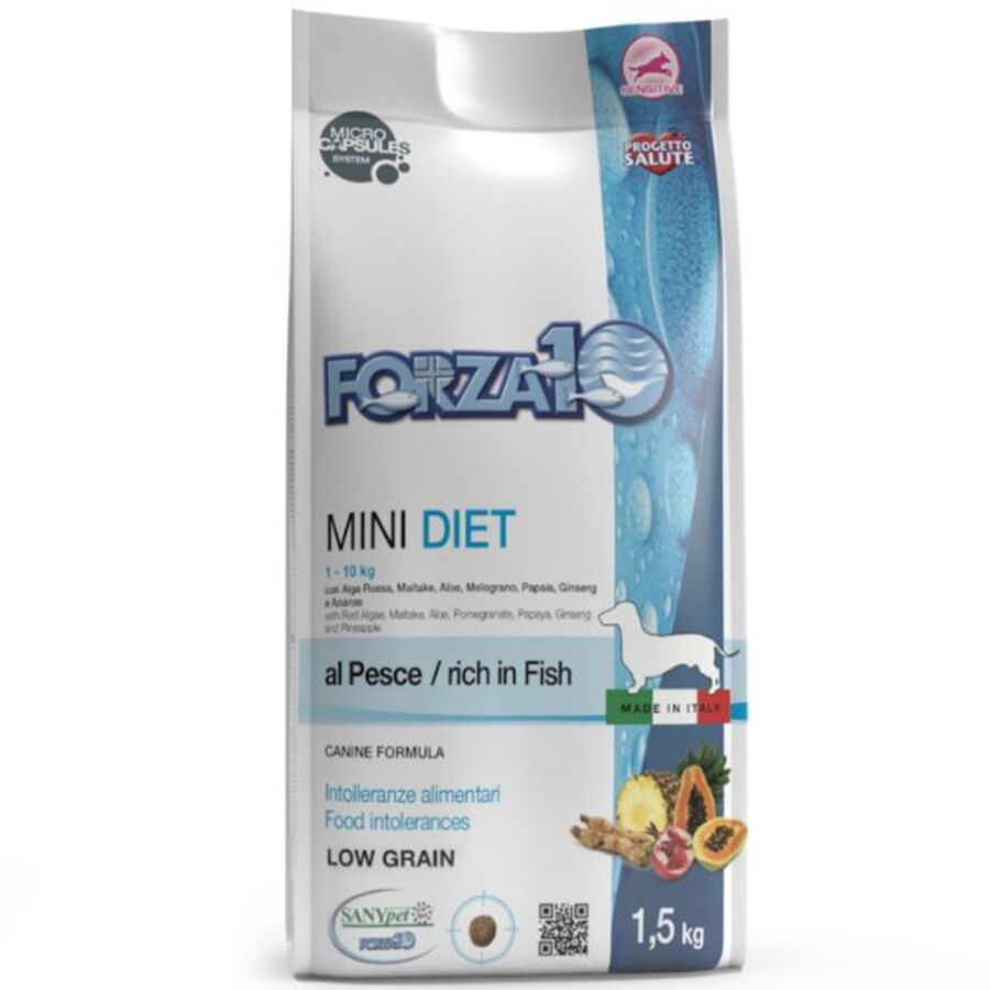 Forza10 - Forza10 Diet Cibo Per Cani Mini Gusto Pesce 1,5Kg - Animalmania Store
