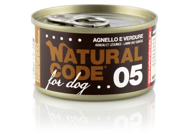 Natural Code - Natural Code Dog Agnello / Verdure - Animalmania Store