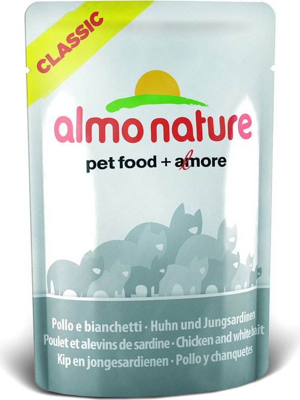 Almo Nature - Almo Nature Classic Pollo e Bianchetti 55 gr per Gatti - Animalmania Store