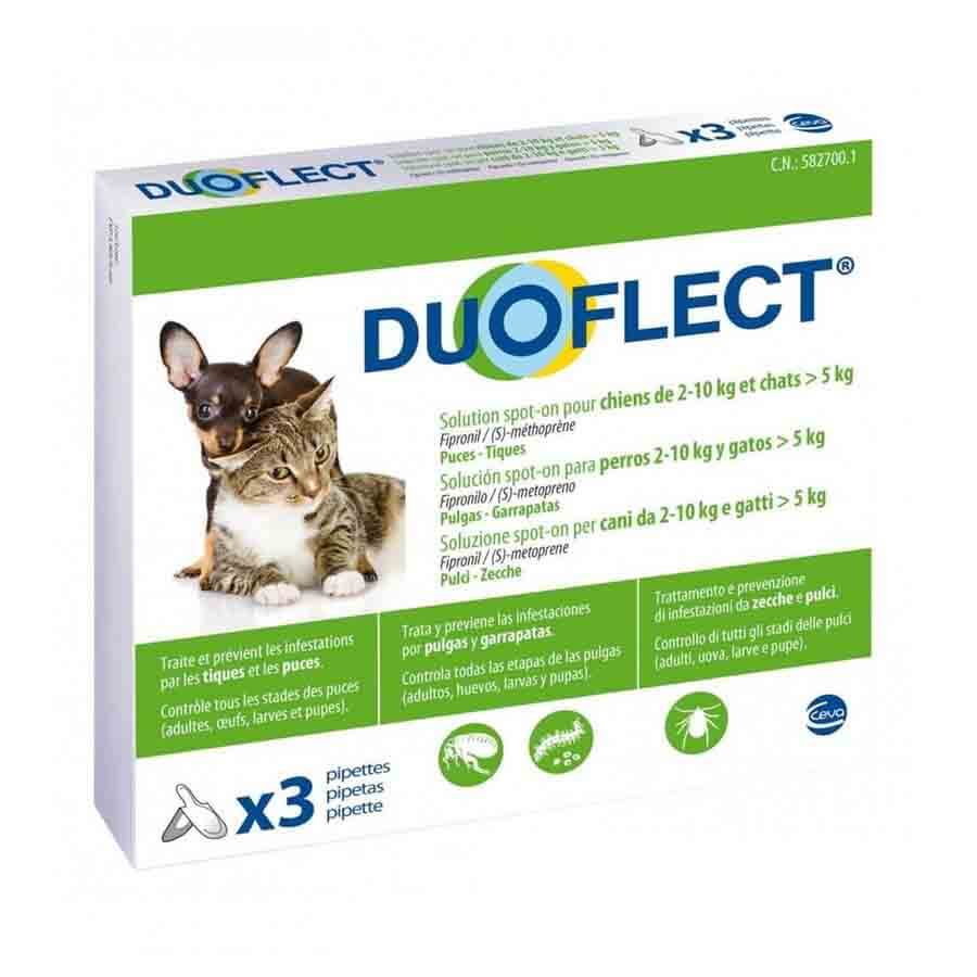 Duoflec Antiparassitario Spot On Per Cani Da 2 A 10Kg E Gatti Sopra I 5 Kg