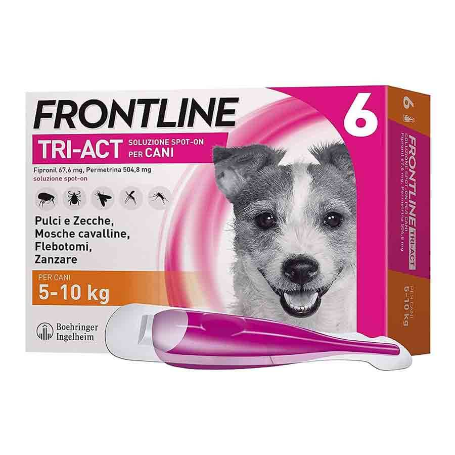 Frontline Antiparassitario Tri-Act Spot On Per Cani  5-10Kg Da 6 Pipette