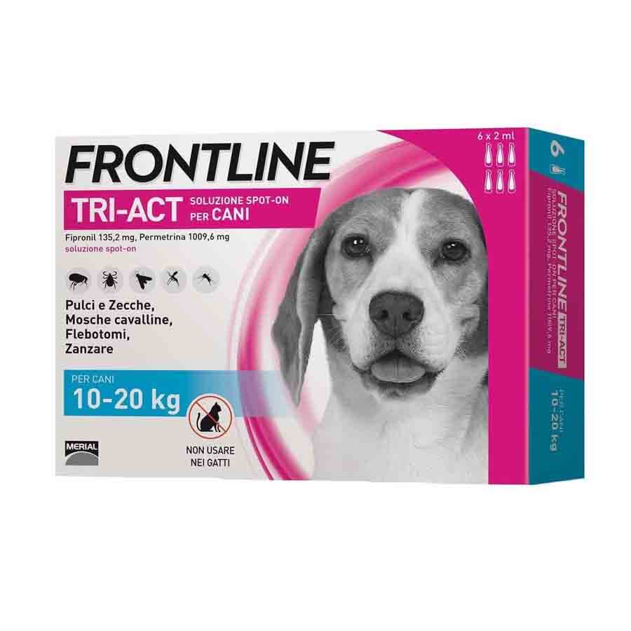 Frontline Antiparassitario Tri-Act Spot On Per Cani 10-20Kg Da 6 Pipette